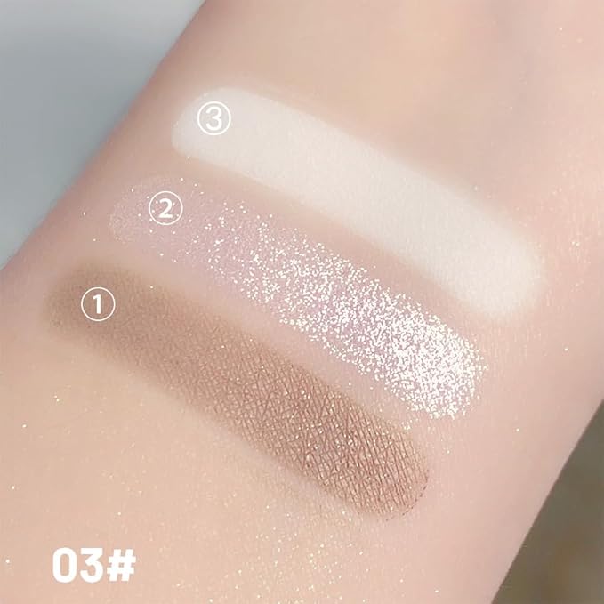 3 IN 1 Brown Nude Face Highlight Bronzer