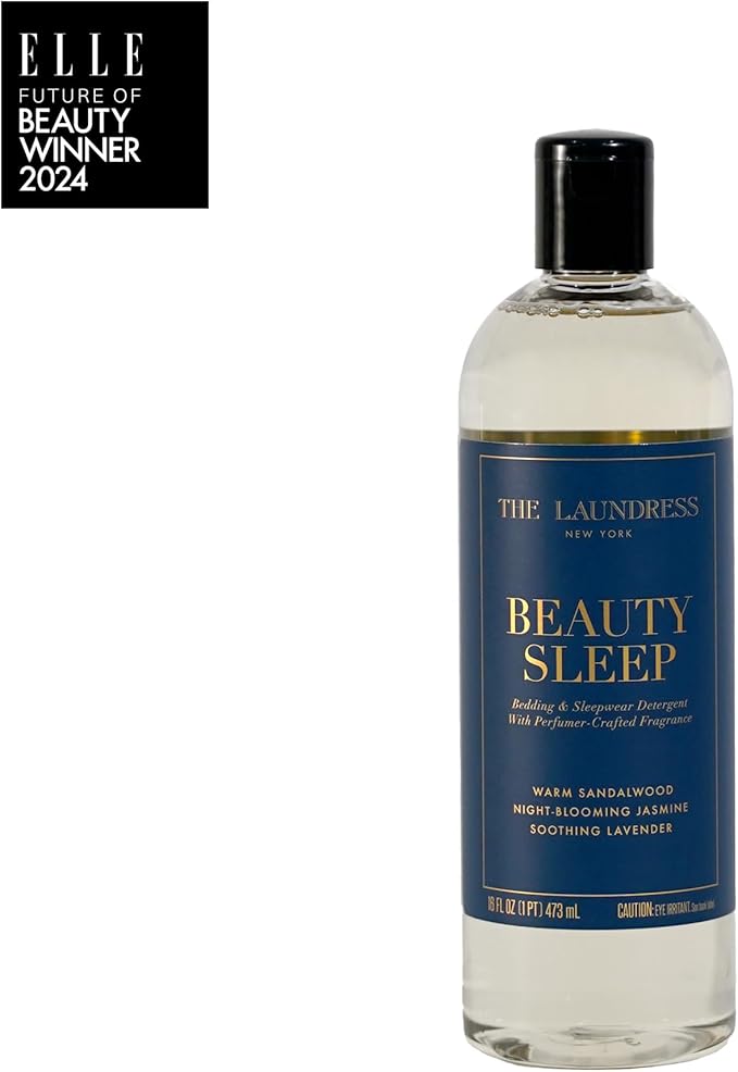 The Laundress Beauty Sleep Luxury Laundry Detergent, Bedding & Sleepwear Concentrated Enzyme Bio-Based Formula, Perfumer-Crafted Lavender & Sandalwood Fragrance Blend, Stain Remover, 16 Oz, 15 Loads