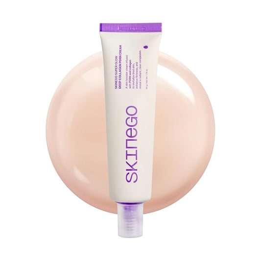 Super Glow Deep Collagen PDRN Cream – 1,000,001ppb PDRN & Collagen, Pink Tone-Up Moisturizer for Glass Skin, Firming & Hydrating, Korean Skincare 50g / 1.69 fl.oz.