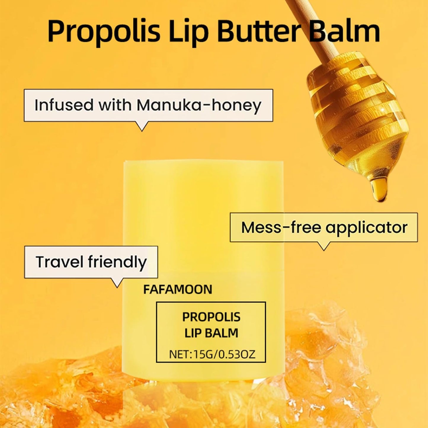 2 PCS Honey Lip Butter, Moisturizing Lip Care,Hydrating Overnight Lip Balm & Mask,Long-lasting Moisture Hygienic, Korean Skin Care