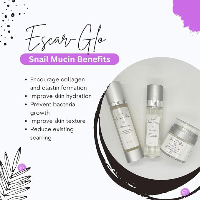 Trio Snail Mucin Unscented Cleanser, Toner