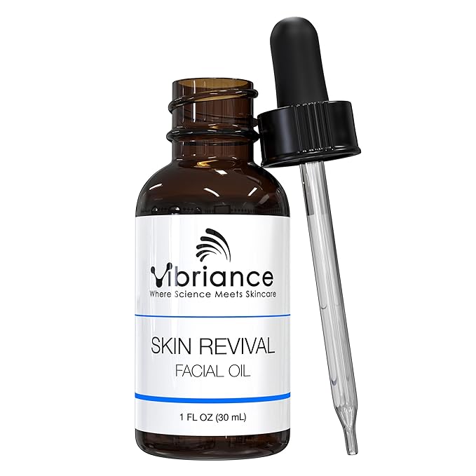 Vibriance Skin Revival Facial Oil - Natural Ingredients - Face Hydrating for Sensitive and Dry Types, with Vitamin E, Sea Buckthorn, Camellia, Squalane - Vegan, Paraben-Free