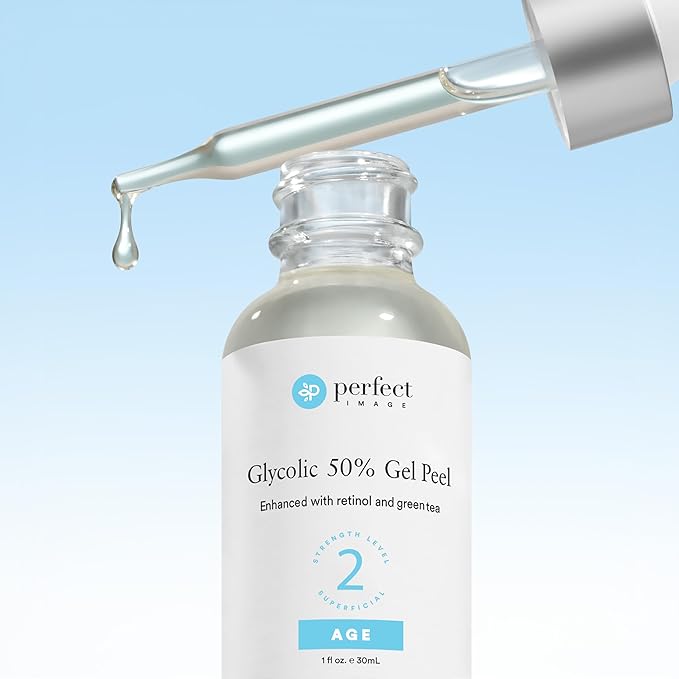 Glycolic Acid 50% Gel Peel - Enhanced with Retinol & Green Tea Extract (Professional Skin Peel)1 ounce