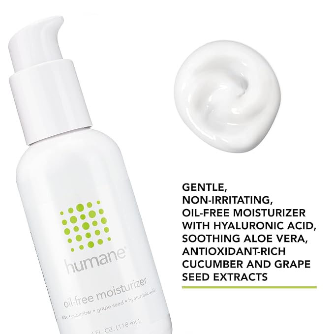 humane Regular-Strength Acne Wash and Oil-Free Moisturizer Bundle - 5% Benzoyl Peroxide Acne Treatment