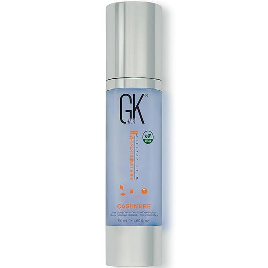 GK HAIR Global Keratin Leave in Cashmere Hair Smoothing and Styling Cream (1.69 Fl Oz/50ml) Argan Oil for Anti-Frizz Sleek Shine and Hydrates Dry Damaged and Unmanageable Hair Repair