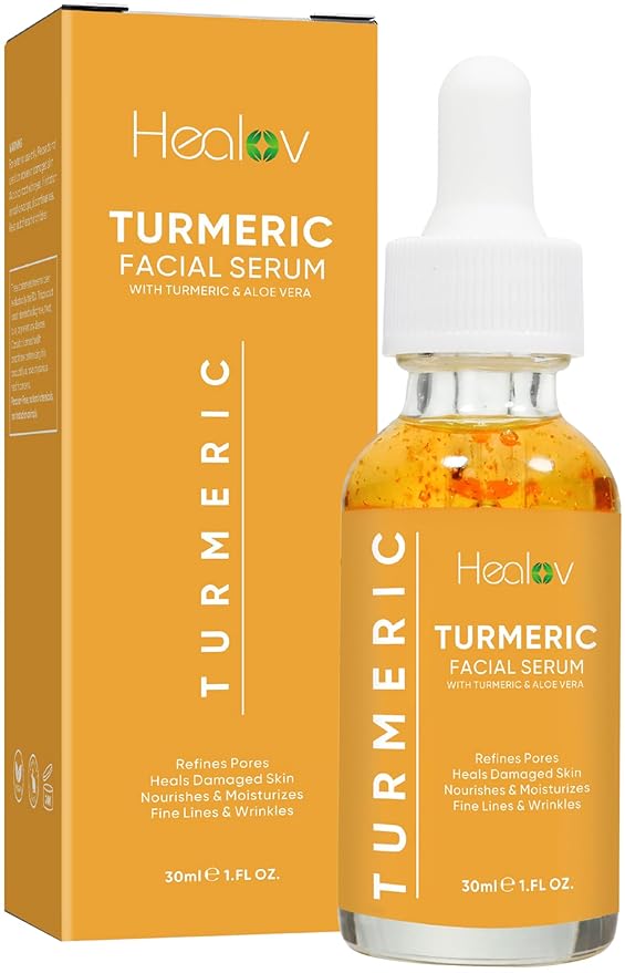 Turmeric Oil for Face & Body - All Natural Turmeric Skin Brightening Oil for Dark Spots - Turmeric Facial Repair Serum Cleanses Skin, Fights Acne, Evens Tone, Heals Scars - Turmeric Serum for All Skin