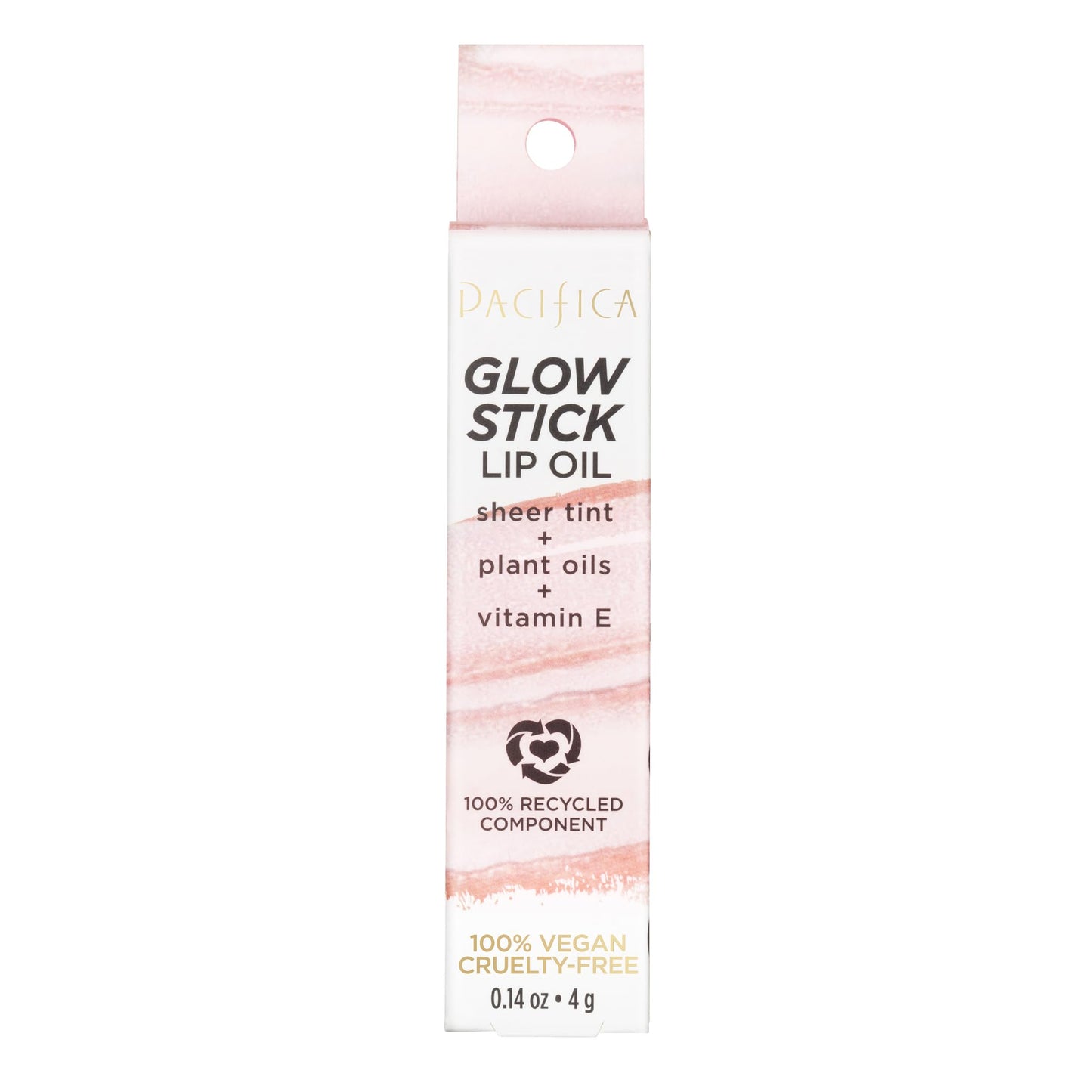 Pacifica Glow Stick Lip Oil – Soft Pink Sheer Hydrating Lip Gloss Balm, Moisturizes Dry Lips w/ Vitamin E & Natural Oils, Non-Sticky Shine, Subtle Tinted Glow, Vegan & Cruelty-Free Clean Beauty .14 oz