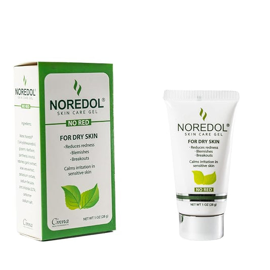 Skin Care Gel - Redness Relief Moisturizer for Dry Skin - Rosacea Treatment for Face - Soothes Prone Skin and Irritation - Fragrance Free 1 oz.