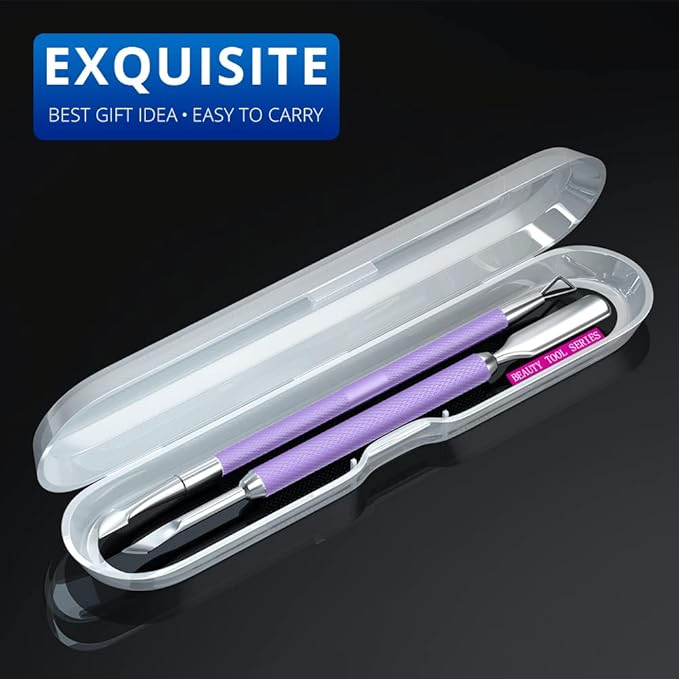 2PCS Metal Lavender/Taro Purple Cuticle