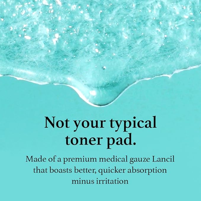 Ice Sorbet Toner Pads | Skin Prep Wipes for Puffiness, Under Eye Bags & Instant Face Lift | Gel Pads for Sunburn Relief & After Sun with 30% Glacier Water & Caffeine | 7.43 Fl Oz / 60 Count