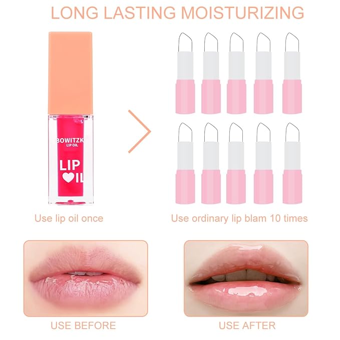 Bowitzki Color Changing Lip Oil Lip Glow Gloss Lip