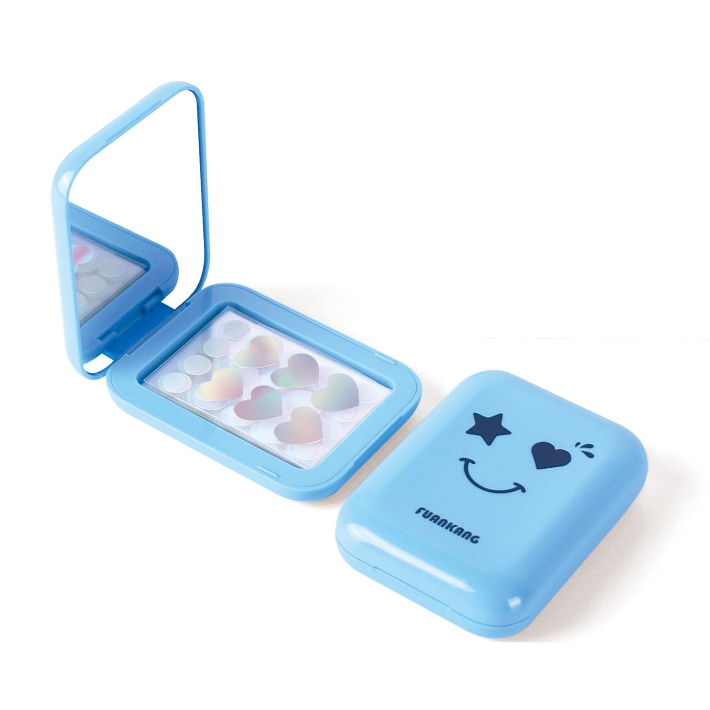 FUANKANG Pimple Patches for Face, Colorful Hydrocolloid Patches for Covering Zits and Blemishes, Cute Round Teardrop Heart Acne Patch, 104 Count (With a mirror case)