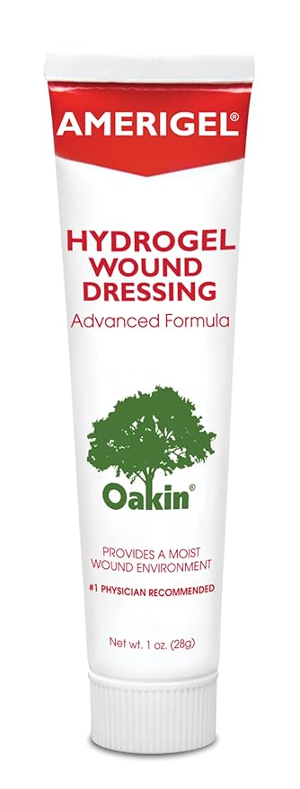 AMERIGEL Basic Wound Care Bundle (1 oz. Hydrogel Wound Dressing, 2 in. x 2 in. Bordered Gauze Adhesive Bandages) - Moisture-Rich Healing