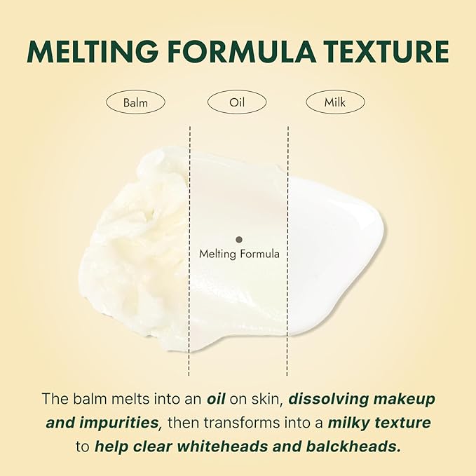 Ceramide Yuja Makeup Cleansing Balm with Travel Size | Deep Cleansing All-in-One Korean Face Cleanser, Makeup Remover, Zero Irritation, Blackheads Remover, Clean Beauty, Vegan (120g / 4.23oz)