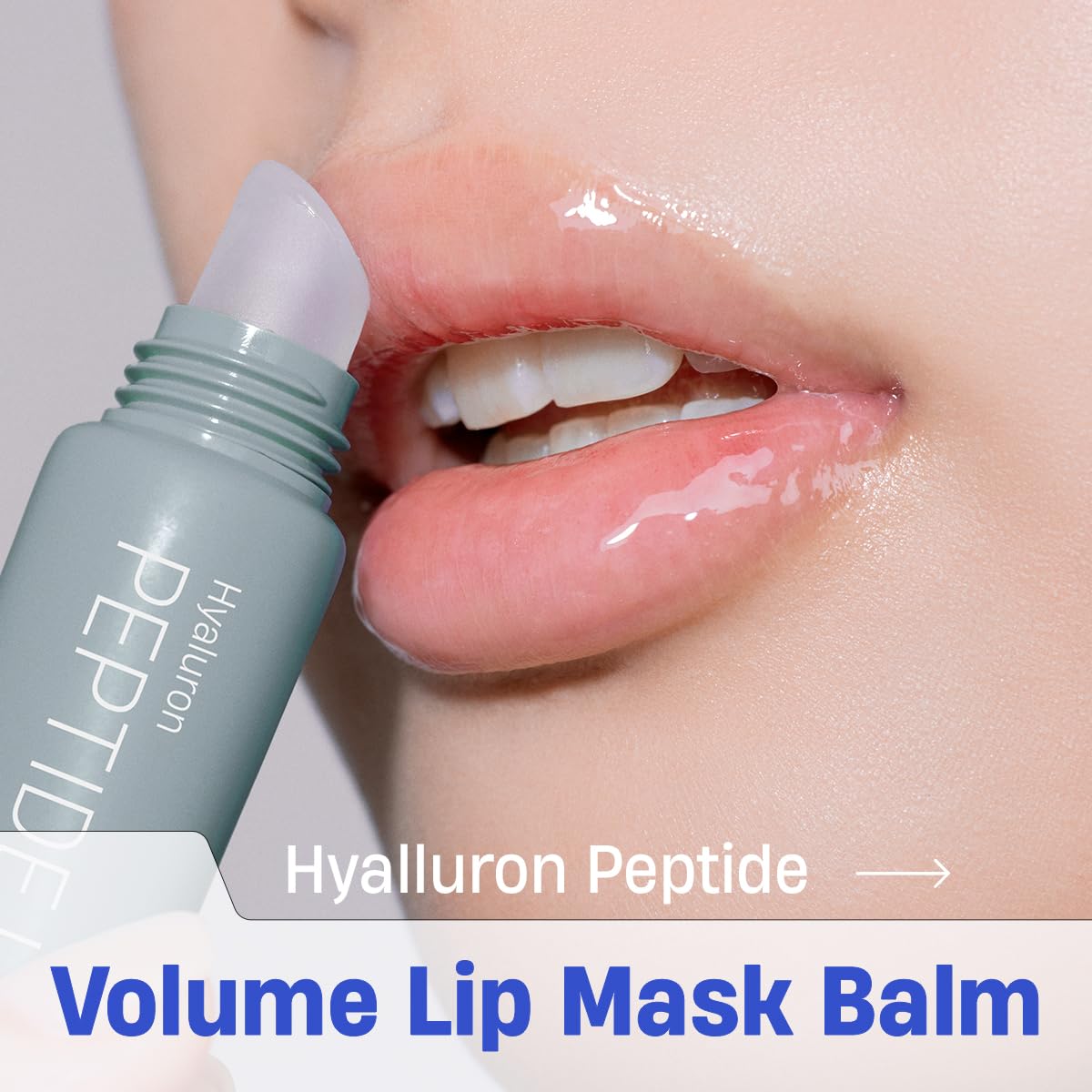 DERMATORY Hyalluron Peptide Volume Lip Mask Balm - Hydrating & Moisturizing Lip Mask for Day & Night Care (10ml)
