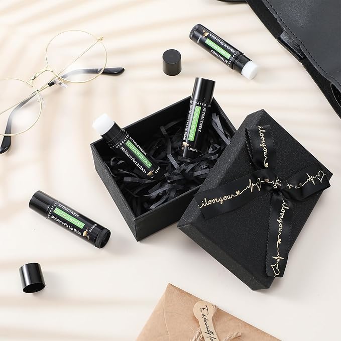 4 Pcs Lip Balm with Gift Lips