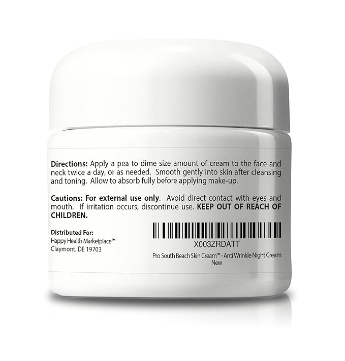Pro South Beach Skin Cream - 2 Month Supply Anti Wrinkle Cream - Our Best Anti Aging Cream for Women - Anti Wrinkle Cream for Men - Anti Wrinkle Cream for Women - Day & Anti Wrinkle Night Cream