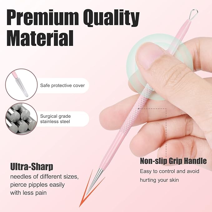 MORGLES Blackhead Remover Tools, 15 Pcs Pimple Popper Tool Kit Comedone Pimple Extractor for Blackhead Blemish Zit Removing with Metal Case 2024 Latest