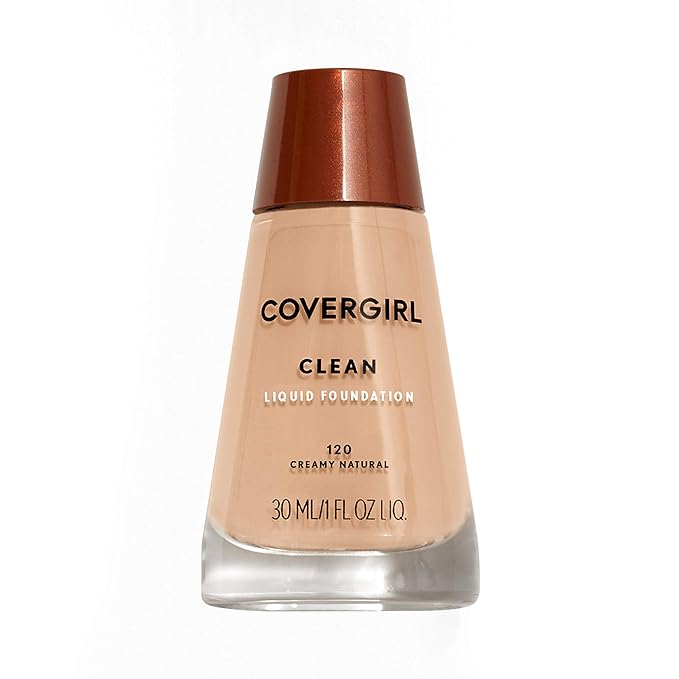 COVERGIRL Clean Makeup Foundation Creamy Natural 120, (packaging may vary) 1 oz