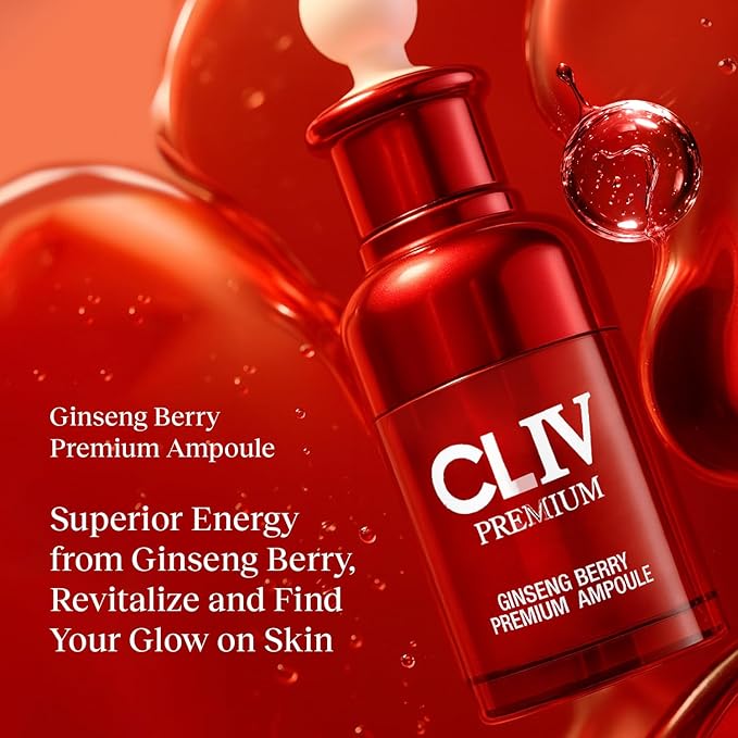 Ginseng Berry Premium Ampoule, Nourishing Facial Ampoule for Dry and Tired Skin, Healthy and Dewy Skin, Authentic Korean Skincare (Special Kit)