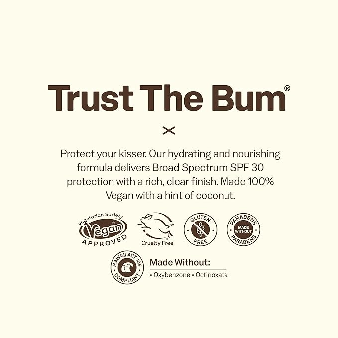 Sun Bum SPF 30 Lip Balm Sunscreen - Broad Spectrum Moisturizing Sunscreen with Aloe & Vitamin E - Hawaii 104 Act Compliant (Made Without Octinoxate & Oxybenzone) - 0.5 oz