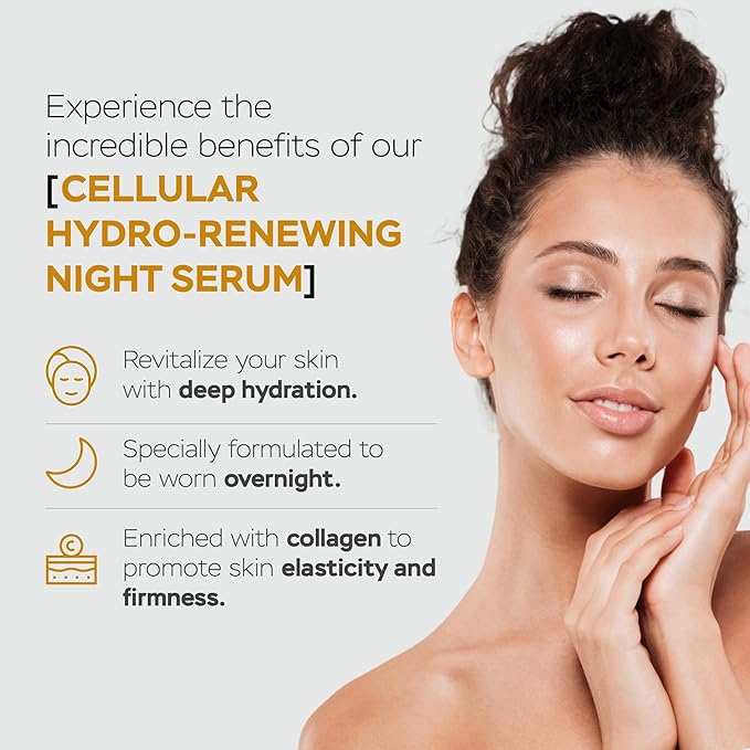 AM/PM Anti-Aging Facial Serum Duo, Deep Hydration, Photoaging Protection with Arabian Cotton Stem Cells & Hyaluronic Acid (AM), Firming & Rejuvenation with Centella Asiatica Stem Cells & Collagen (PM)