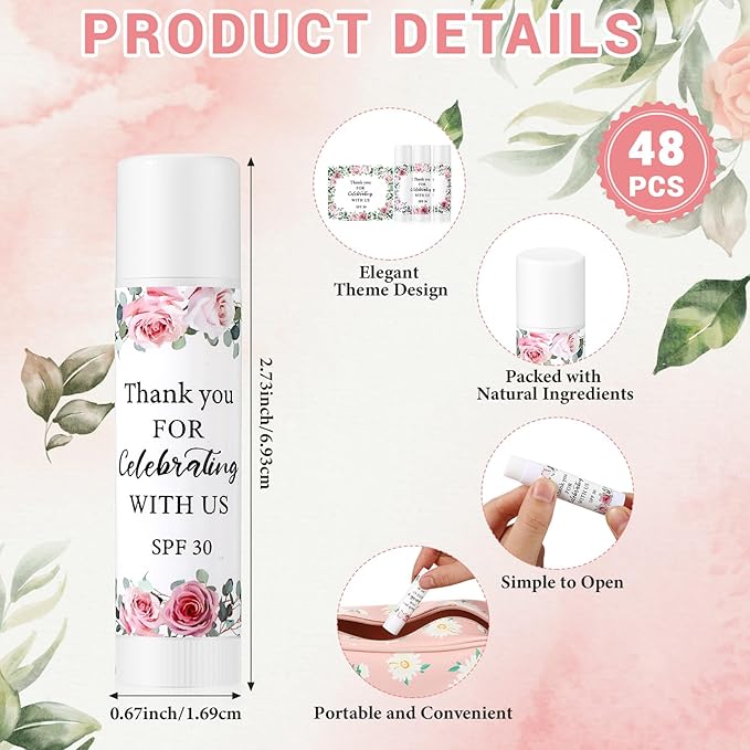 48 Pack SPF 30 Sunscreen Lip Guest