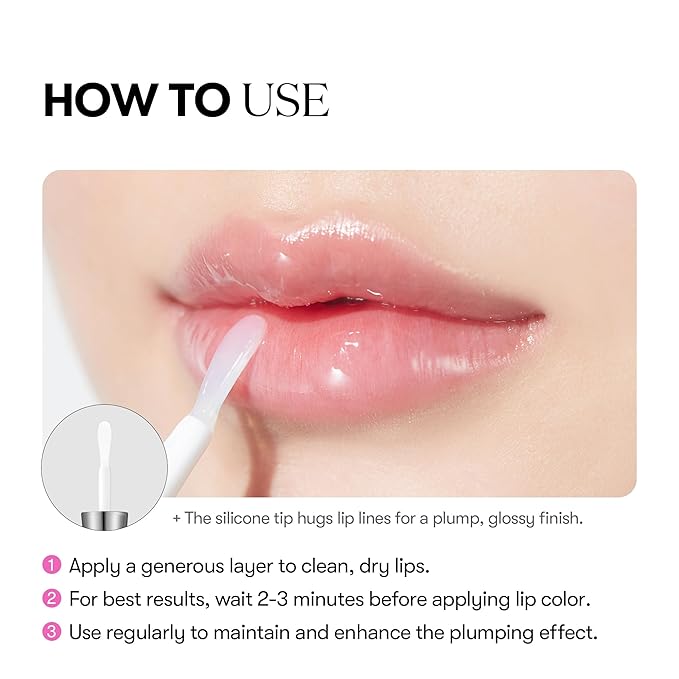 VT COSMETICS Reedle Shot Lip Plumper, Hydrating & Volumizing Clear Lip Gloss, Microneedling Effect & Hyaluronic Acid for Fuller, Smoother Lips, 0.15 oz (4.3 g) (Beginner)