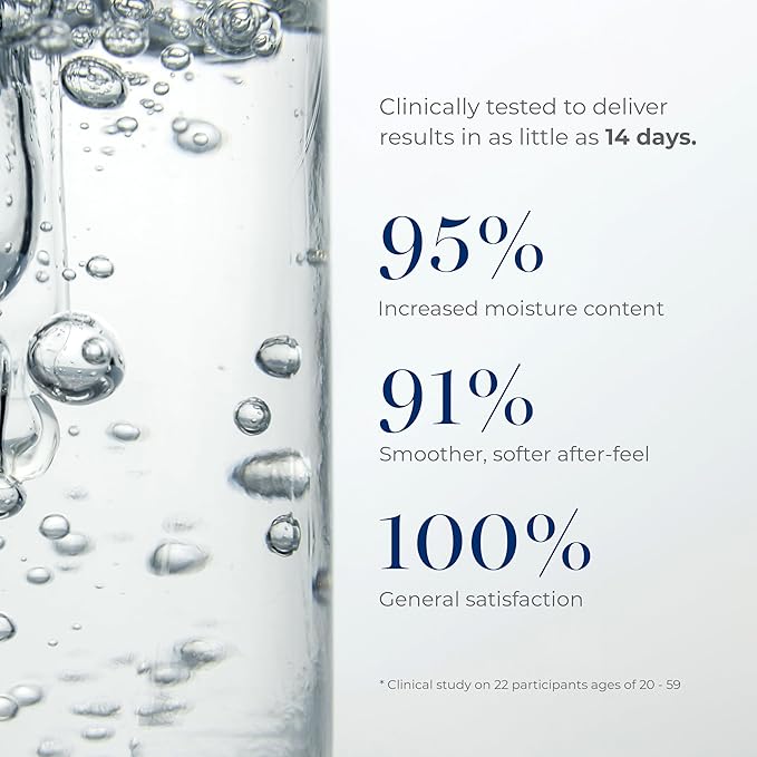 Hyaluron Boost Ampoule 1.52 fl oz, Deep Hydration Serum with 6 Types of Hyaluronic Acids & 5 Peptides, Barrier Support & Glass Skin Glow, Non-greasy, Hypoallergenic, Korean Skin care