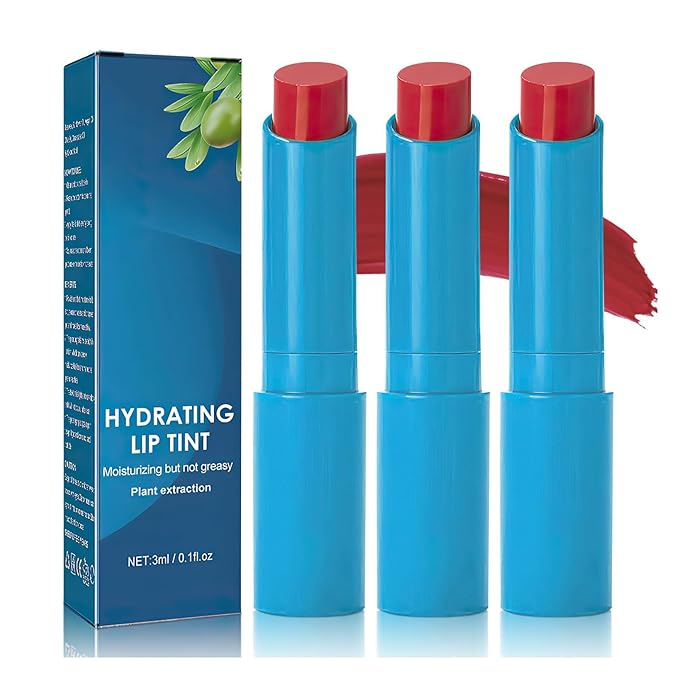 3PC Lip Tint Hydrating,Strength Hydrating Lip Tint,Lip Balm