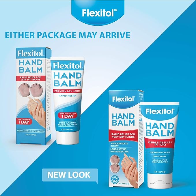 Flexitol Hand Balm, Rich Moisturizing Hand Cream, 2.5 Ounce Tube