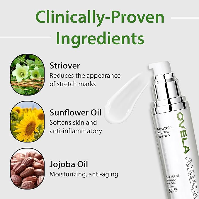 Abera Ovela Maternity Stretch Mark Cream oz
