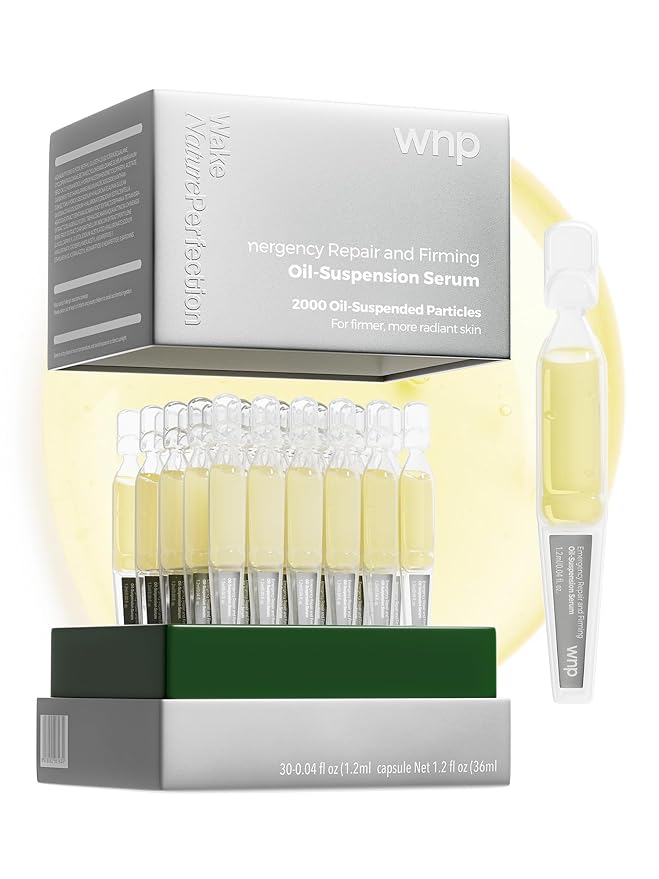 WNP collagen &4D hyaluronic acid Serum Anti Aging,Oil-Suspension Serum|Barrier repair Firming Emergency Repair|WaterOilBalance| Single-Use Vials Skincare for Sensitiveskin(1.2ml/0.04 fl.oz.)*30