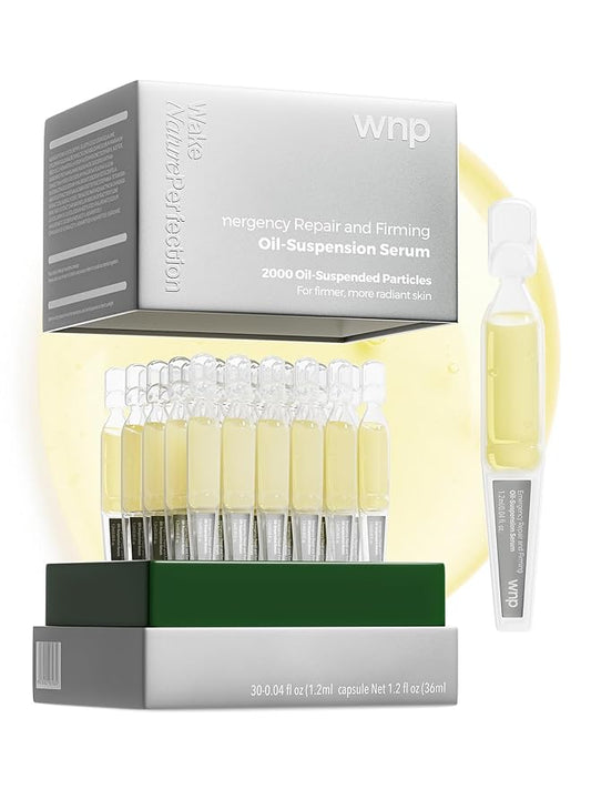WNP collagen &4D hyaluronic acid Serum Anti Aging,Oil-Suspension Serum|Barrier repair Firming Emergency Repair|WaterOilBalance| Single-Use Vials Skincare for Sensitiveskin(1.2ml/0.04 fl.oz.)*30