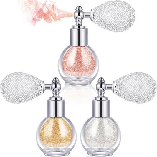 3 Pcs Glitter Spray for Hair and Body,
