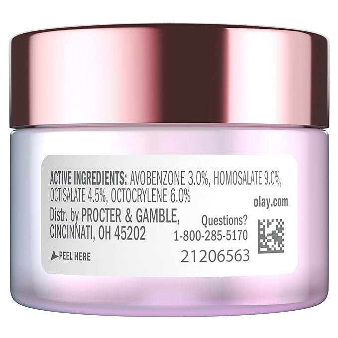 Olay Super Cream with Sunscreen SPF 30, Trial Size, Lightweight Face Moisturizer with Sun Protection, 5-in-1 Skin Care Benefits - Hydrating, Brightening, Firming - Niacinamide, Vitamin C, 15 mL