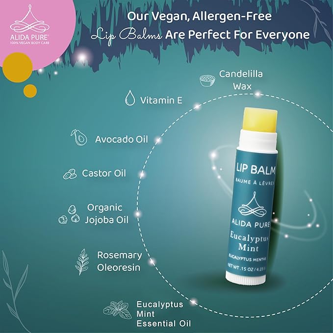 ALIDA PURE Eucalyptus Mint Lip Balm Lips,