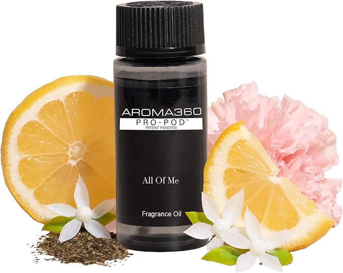 Aroma360 - All of Me Pro Pod Fragrance Oil Blend | Hotel Inspired Luxury Essential Oil Diffuser | Aromatherapy Scent Diffuser Oil | Green Tea, Lemon Flower and Jasmine 1.7 fl oz, 50 mL