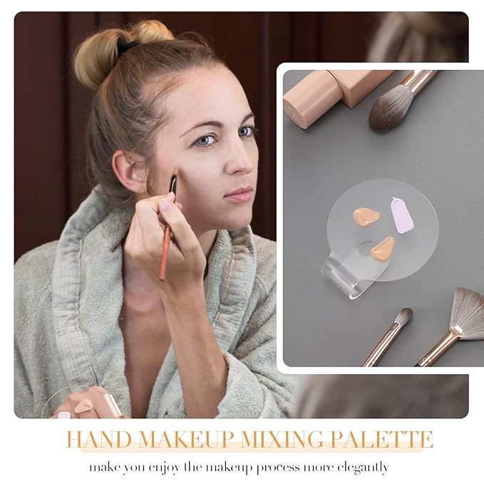 Makeup Mixing Palette 2 Pieces Handheld Makeup Mixing