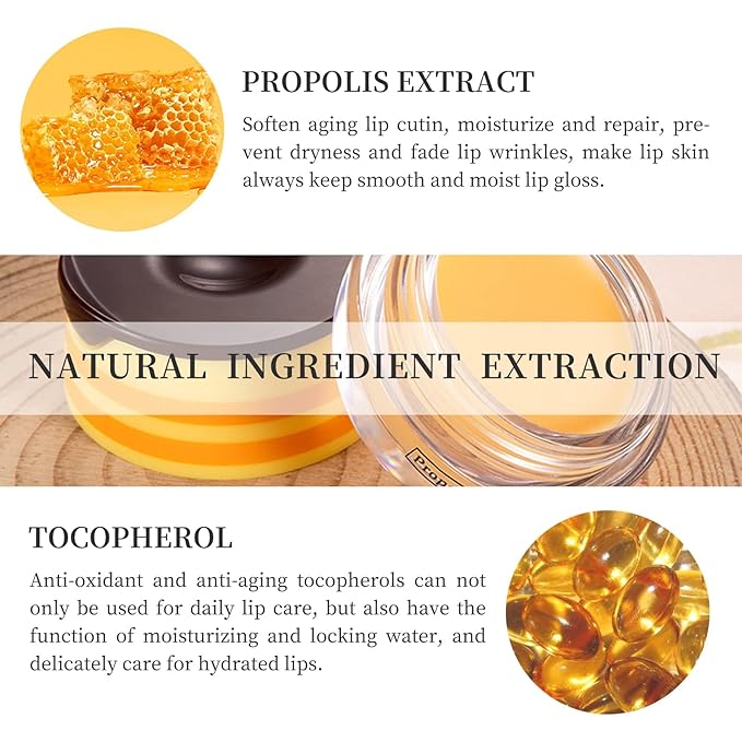 Bee Honey Lip Balm Honey Pot,