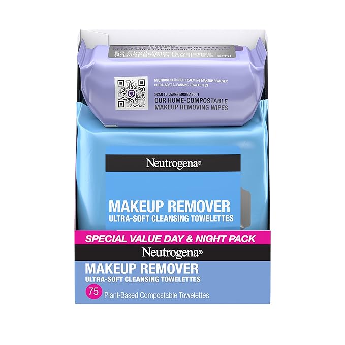 Neutrogena Day & Night Wipes, Makeup