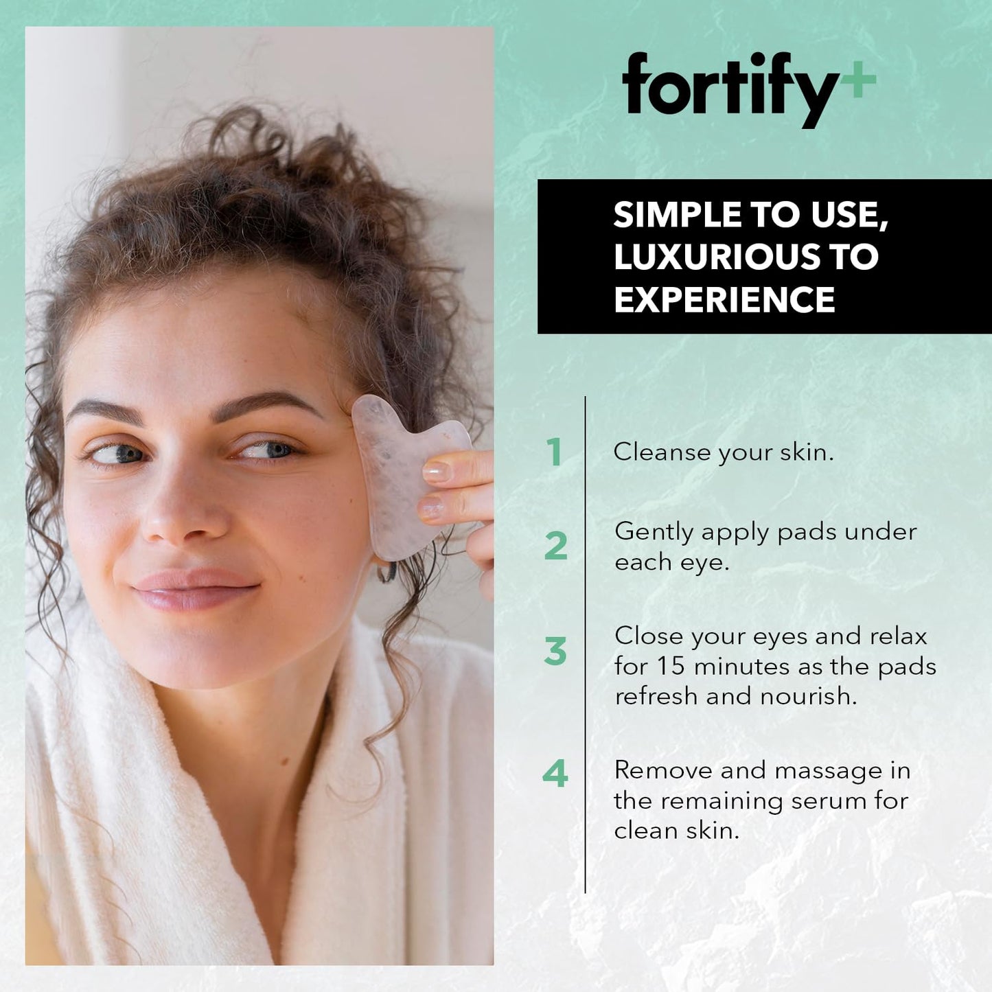 Fortify Skincare Under Eye Patches For Puffy Eyes and Dark Circles - Dermatologist Tested Anti-Aging - Ultra Hydrating, Anti Wrinkle Patches - Natural, Vegan, Clean Beauty, Korean Skin Care - 10 Pairs