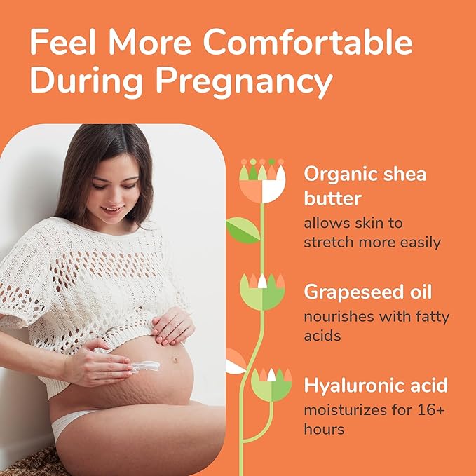 Stretch Mark Cream for Pregnancy w/