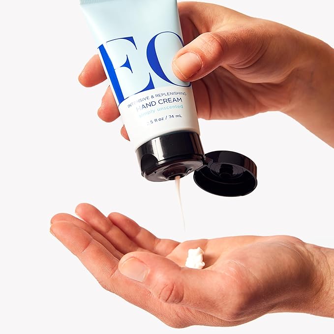 EO Hand Cream, 2.5 Ounce (Pack of 2), Unscented, Moisturizer for Dry Skin