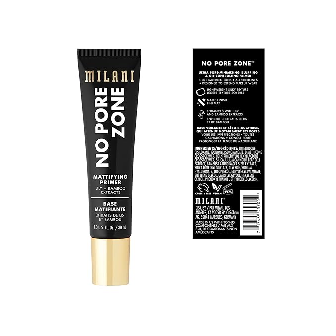 Milani Face Primer for Makeup (Mattifying & Pore-Minimizing, Fl. Oz)