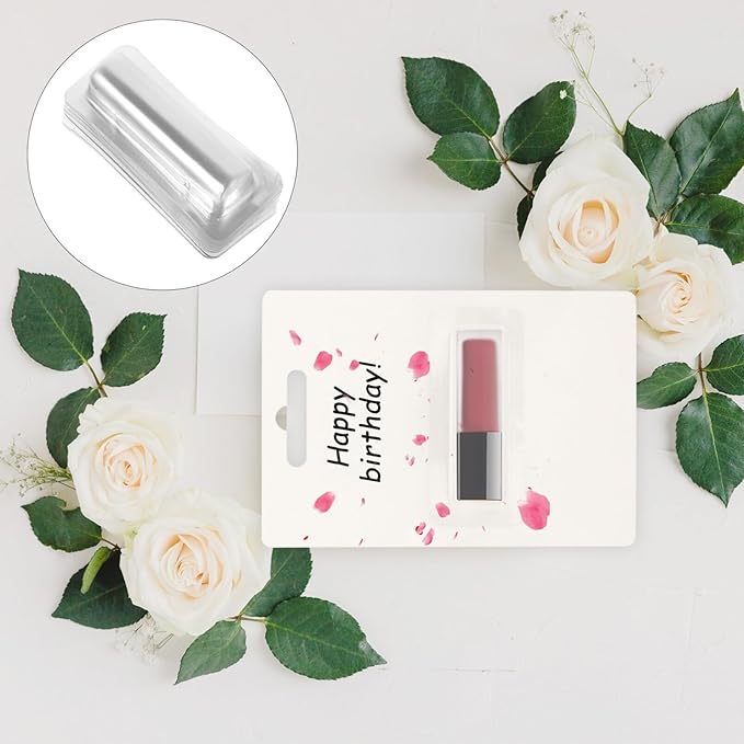 FOMIYES 30pcs Lip Balm Pouches Clear