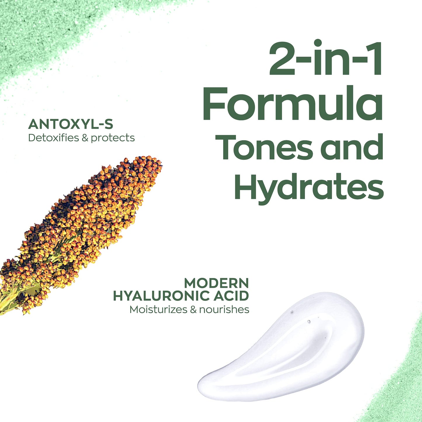 Elizabeth Mott Hydrating Hyaluronic Toner - 2‑in‑1 Serum & Toner Hyaluronic Acid & Antoxyl Extract - Lightweight Korean Skincare for Hydration, Pore Minimizer & Glow – Vegan & Cruelty-Free, 150 ml