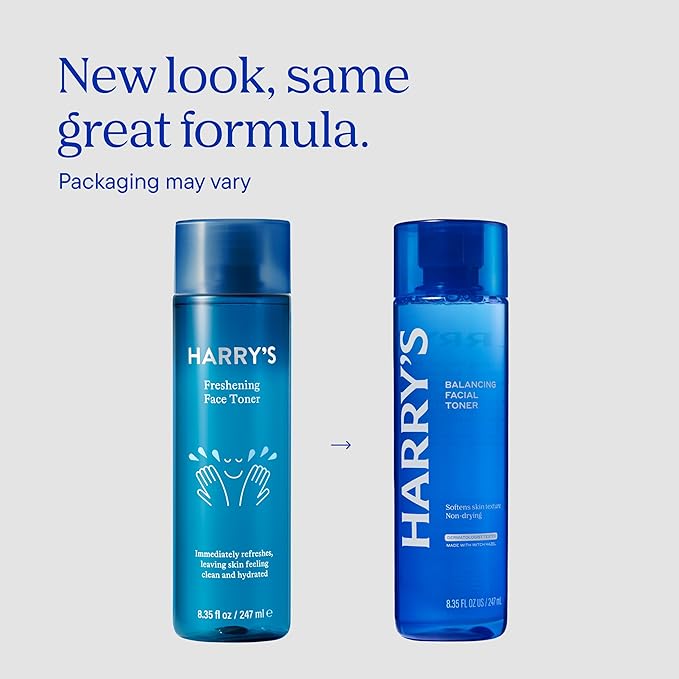 Harry's Freshening Hydrating Toner for Face, Skin Care Toner for Refreshed, Clean, Hydrated Skin, 8.35 Fl Oz, 2 Pack
