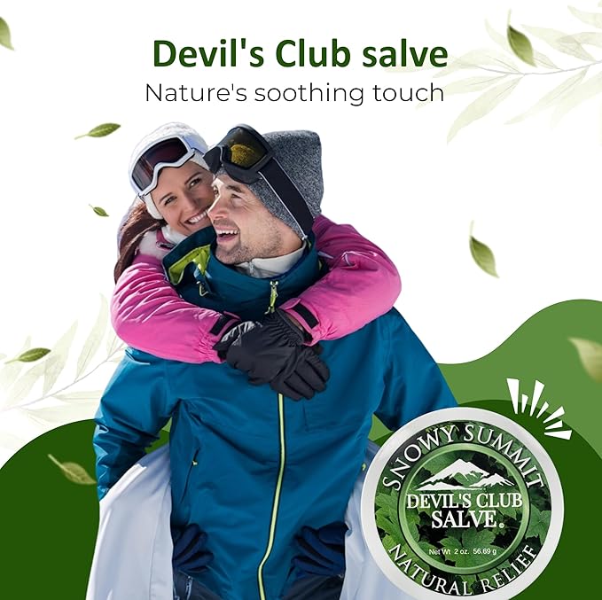 Handmade Alaska Devil's Club Salve - Skin Ointment with Light Scent, Premium Herbal Formula - USA Made, Tradition Inspired Muscle Rub - 2 oz. Jar