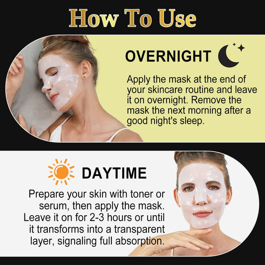 Snail Mucin Mask - Collagen Face Mask, Hydrating Mask Sheet with Hyaluronic Acid, Anti Wrinkle Anti Aging Deep Moisturizing Natural Snail Mucin Serum Daily Treatment for Dry, Sensitive Skin (6 PCS)